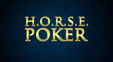 poker horse meaning